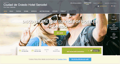 Desktop Screenshot of en.hotelciudaddeoviedo.com