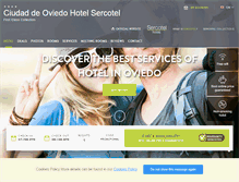 Tablet Screenshot of en.hotelciudaddeoviedo.com